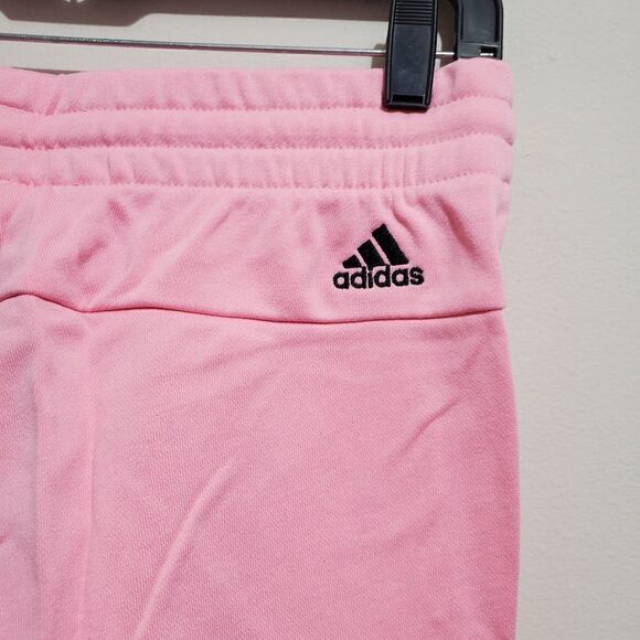 Adidas Womens Sz XSmall Shorts Training Essentials Slim Logo HD1699 Pink NWT - Picture 9 of 10